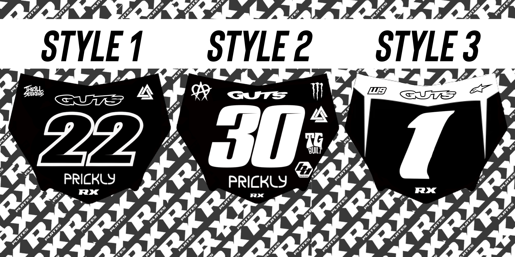 MOTOCUTZ plate decal